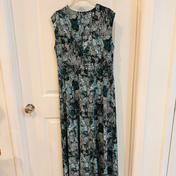 MICHAEL Michael Kors Teal and Black Maxi Dress - Picture 4 of 5